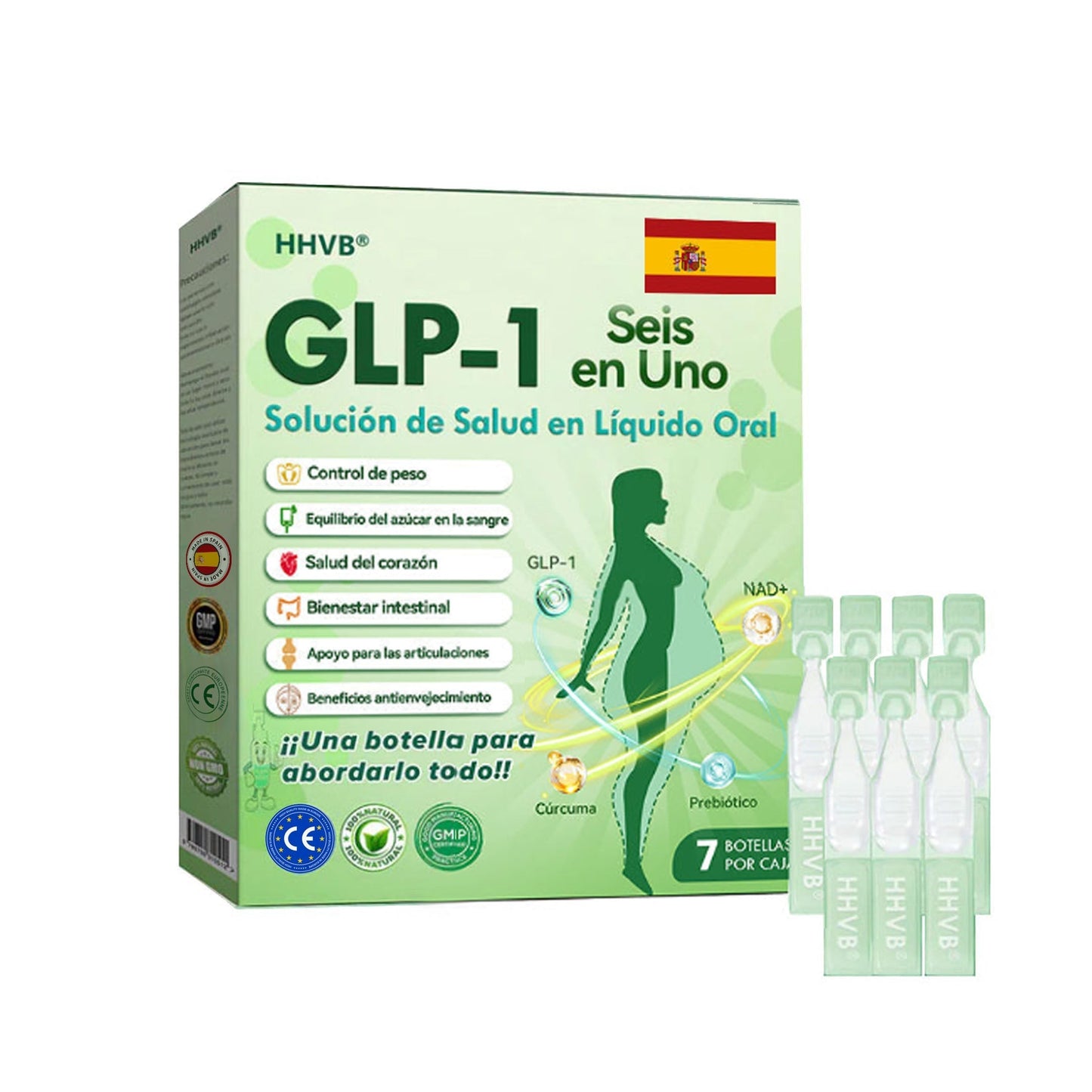 🏆Tienda Oficial | 𝙃𝐻𝑉𝖡®✨𝑺𝒐𝒍𝒖𝒄𝒊ó𝒏 𝒐𝒓𝒂𝒍 𝒍í𝒒𝒖𝒊𝒅𝒂 𝑮𝑳𝑷-1 𝒔𝒆𝒊𝒔 𝒆𝒏 𝒖𝒏𝒐 (Solo una dosis al día, cambios visibles en 7 días) 🌿 Para obesidad, salud cardiovascular, diabetes, apnea del sueño, problemas articulares y más